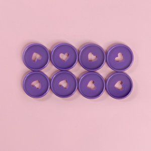 PURPLE Plastic Discs 1.25in. Happy Planner